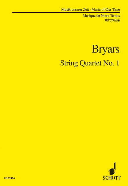 String Quartet No. 1 [study score]