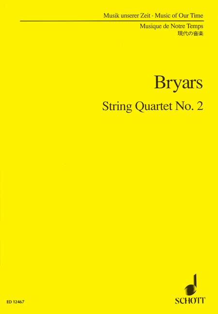 String Quartet No. 2 [study score]