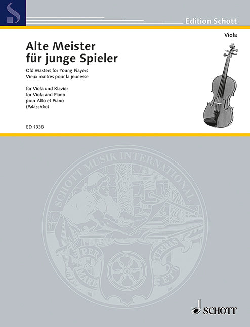 Alte Meister für junge Spieler [viola and piano]