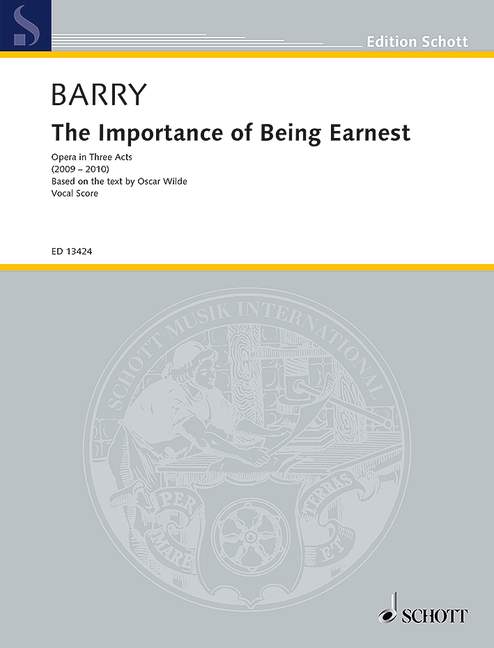 The Importance of Being Earnest [vocal/piano score]