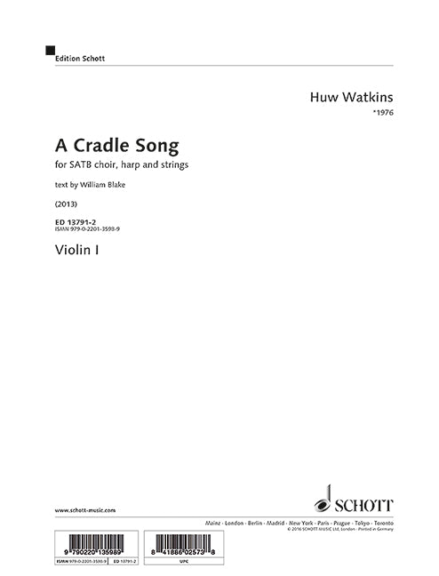 A Cradle Song [violin 1 part]