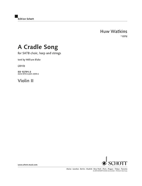 A Cradle Song [violin 2 part]