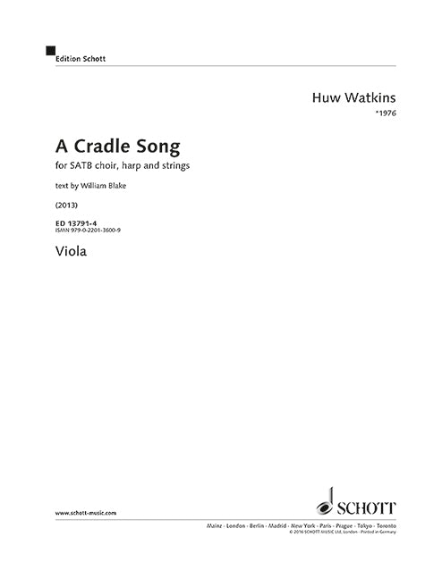 A Cradle Song [viola part]