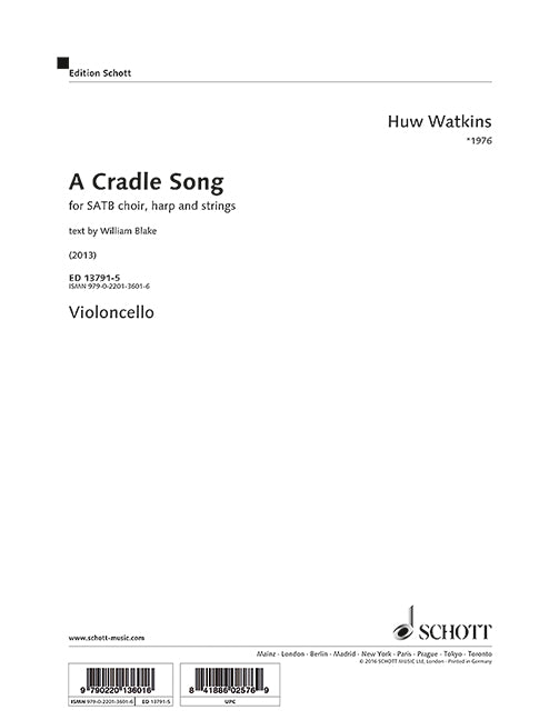 A Cradle Song [Cello part]