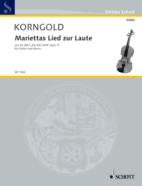 Mariettas Lied zur Laute op. 12 [violin and piano]