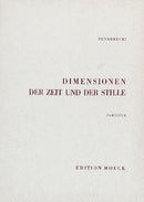Dimensionen der Zeit und der Stille [score]