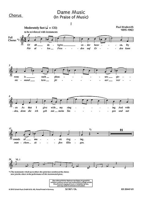 Dame Music [choral part]