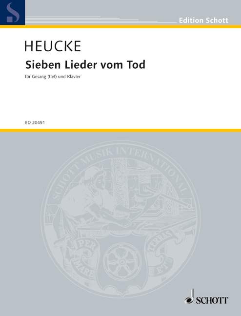 Sieben Lieder vom Tod: for low voice and piano