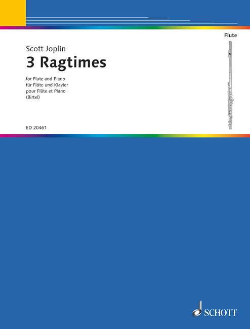 3 Ragtimes [flute and piano]
