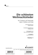 Die schönsten Weihnachtslieder (2 violins and cello) [Violin 1 part]