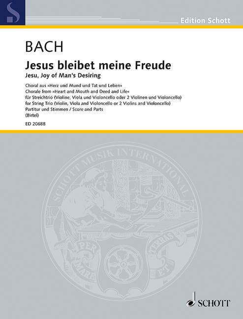 Jesus bleibet meine Freude BWV 147 [string trio (violin, viola and cello or 2 violins and cello)]