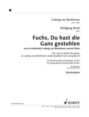 Fuchs, Du hast die Gans gestohlen [Double Bass ad lib.]
