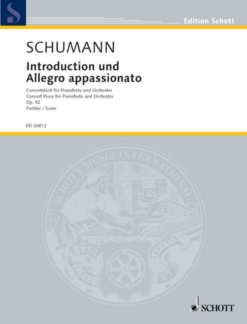 Introduction und Allegro appassionato G-Dur op. 92 [score]
