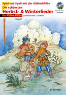 Die schönsten Herbst- und Winterlieder (1-2 treble recorders) [edition with CD]