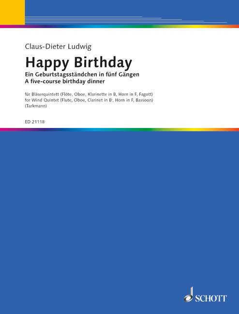 Happy Birthday [wind quintet (Querflute, oboe, clarinet, horn and bassoon)]
