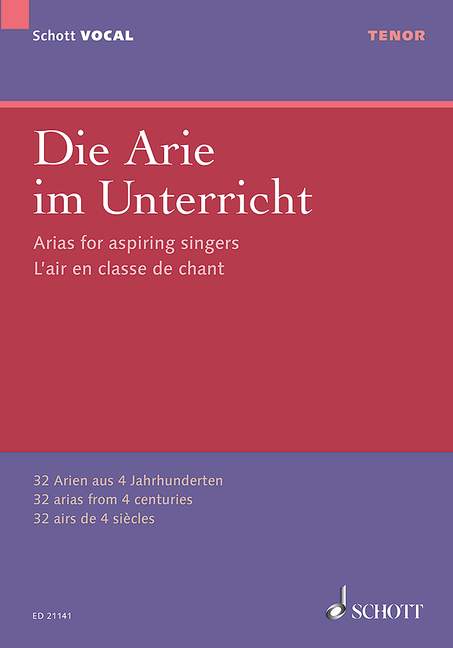 Die Arie im Unterricht (tenor)