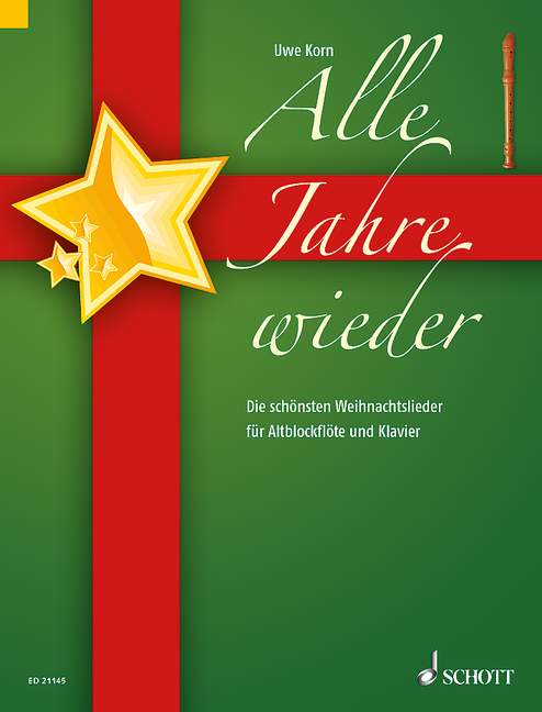 Alle Jahre wieder (treble recorder and piano)