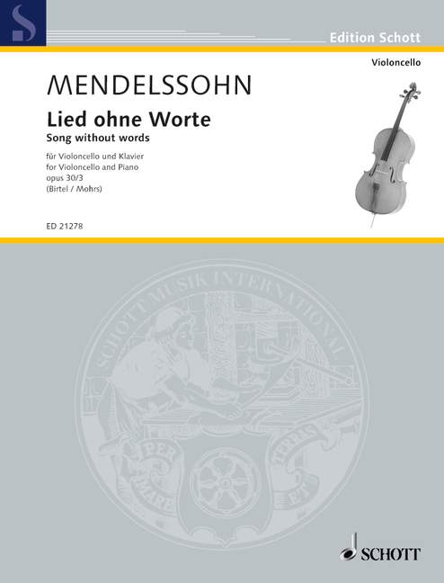 Lied ohne Worte op. 30/3 [cello and piano]