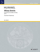 Missa brevis op. 5 a [organ score]