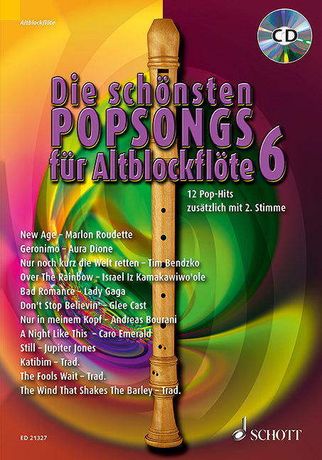 Die schönsten Popsongs für Alt-Blockflöte, vol. 6