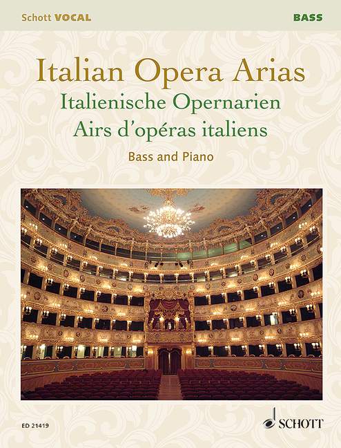 Italian Opera Arias [bass and piano]