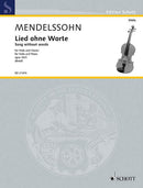 Lied ohne Worte op. 30/3 [viola and piano]