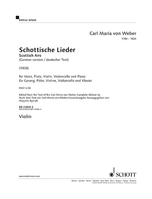 Schottische Lieder WeV U.16 [violin part]