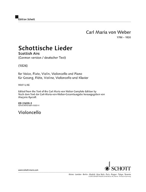 Schottische Lieder WeV U.16 [cello part]