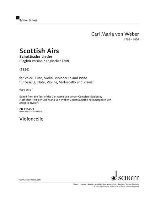 Scottish Airs WeV U. 16 [violoncello part]