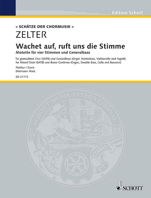 Wachet auf, ruft uns die Stimme [score]