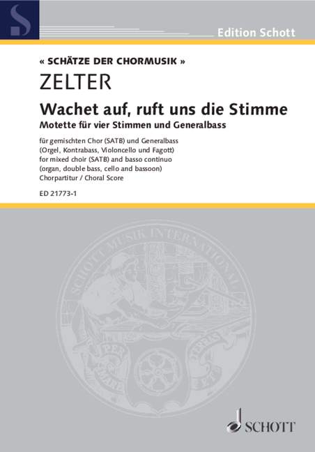 Wachet auf, ruft uns die Stimme [合唱楽譜]