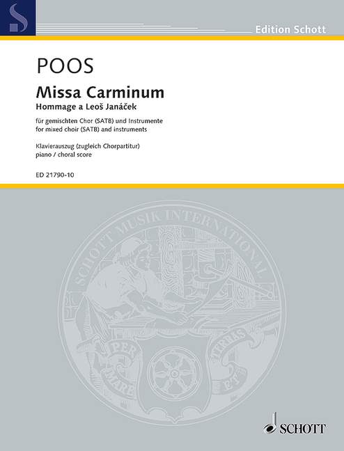 Missa Carminum [vocal/piano score]