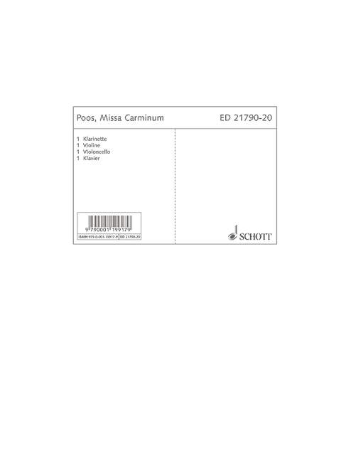 Missa Carminum [set of parts]