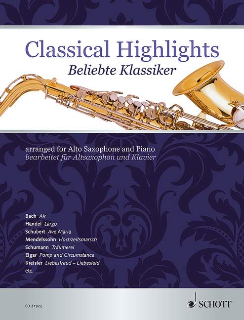 Classical Highlights [alto saxophone in Eb and piano]