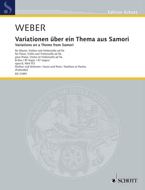 Variationen über ein Thema aus Samori op. 6 WeV P.3
