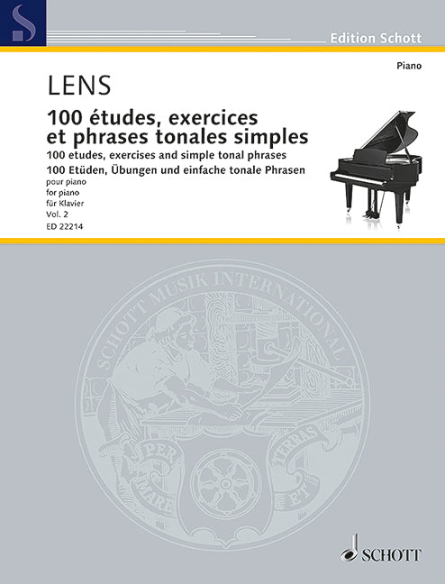 100 études, exercices et phrases tonales simples, vol. 2