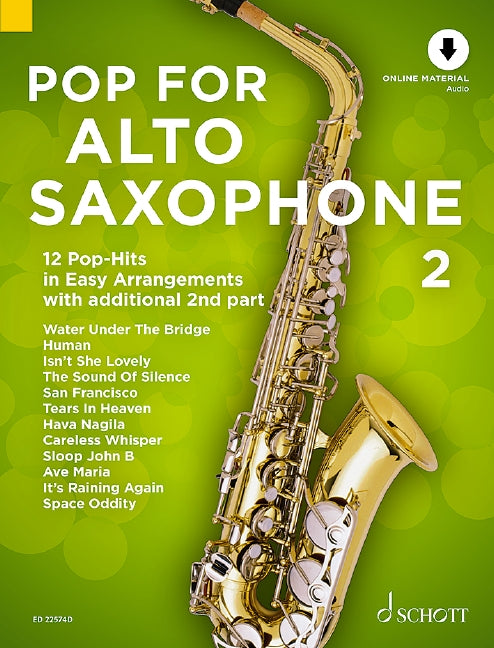 Pop For Alto Saxophone 2 [Edition with Online audio file]