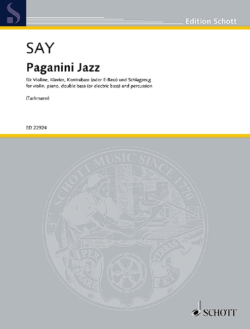 Paganini Jazz op. 5c [violin, piano, E-bass or double bass and percussion]