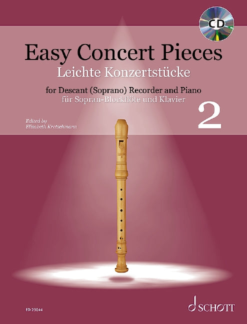 Easy Concert Pieces, vol. 2 [descant recorder and piano]