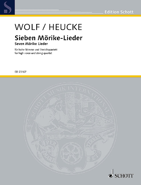 Sieben Mörike-Lieder [high voice and string quartet]