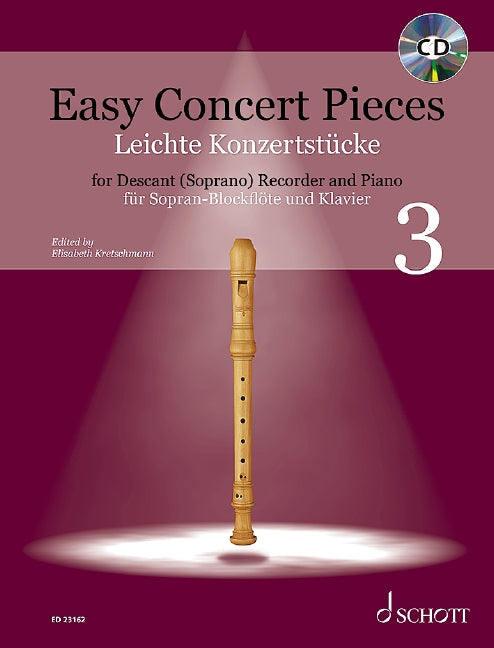 Easy Concert Pieces, vol. 3 [descant recorder and piano]