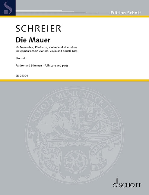 Die Mauer (Score and parts)