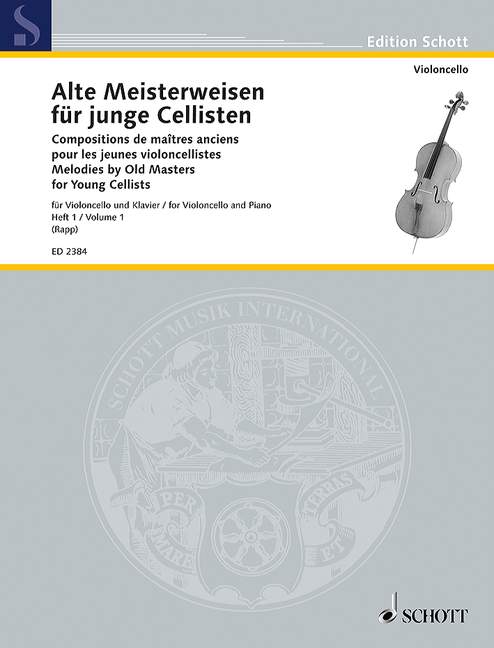 Alte Meisterweisen für junge Cellisten, vol. 1