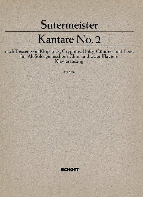 Kantate Nr. 2 [score]