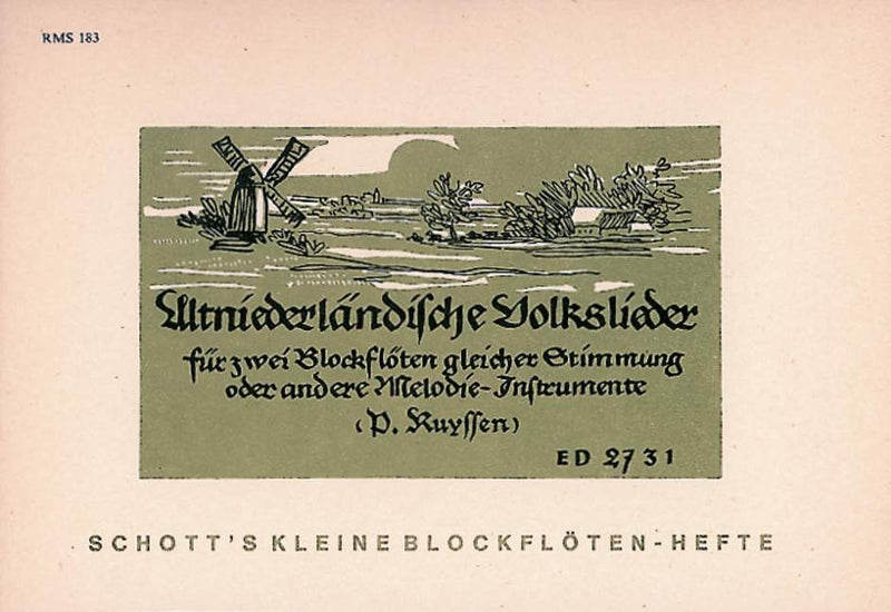 Altniederländische Volkslieder