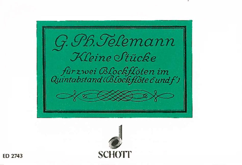 Kleine Stücke [soprano- and treble recorder]