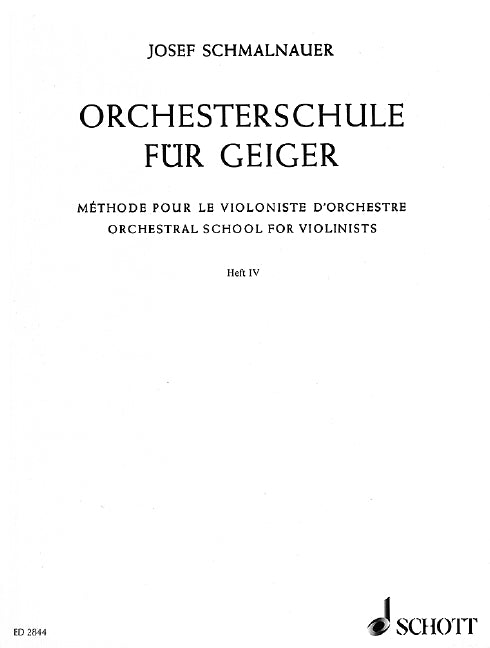 Orchesterschule für Geiger, vol. 4