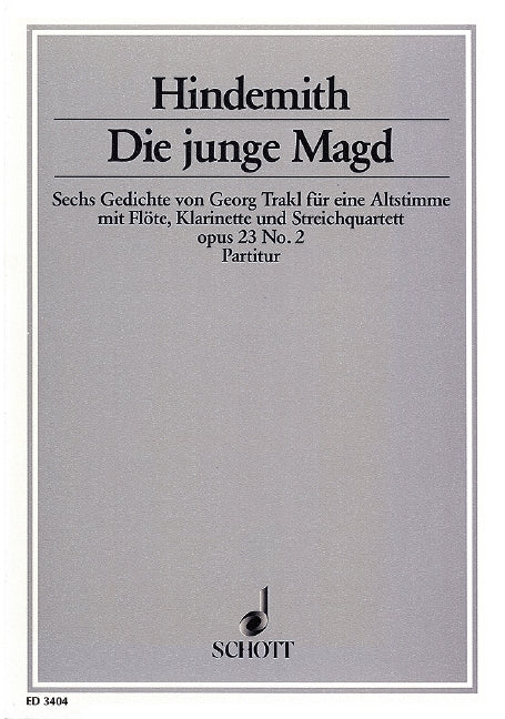 Die junge Magd op. 23/2 [score]