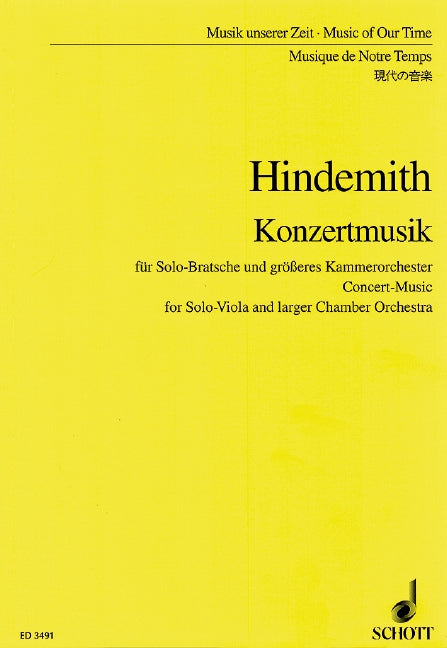Konzertmusik op. 48 (definitive version) [study score]