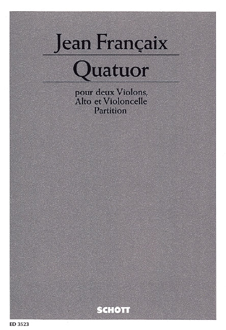 Quatuor (String quartet） [study score]